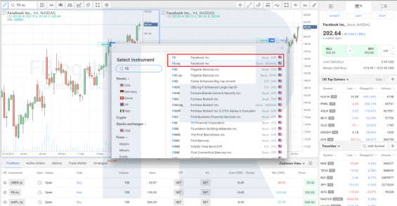 Nákup akcií v platformě R Trader
