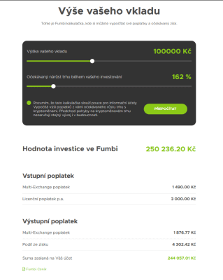 Fumbi kalkulačka