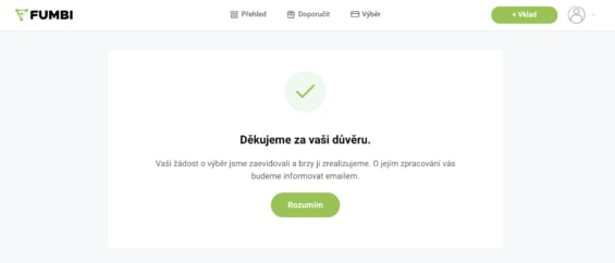 výběr peněz z Fumbi